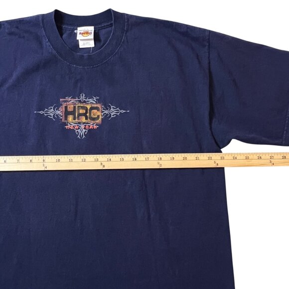 Vintage Hard Rock Cafe New York T-Shirt XL Blue Guitar Love All Made In USA 90s - Picture 9 of 11